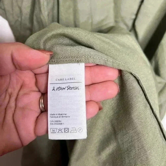 Paris Atelier & Other Stories Linen Wrap Dress US 8 - Picture 6 of 7